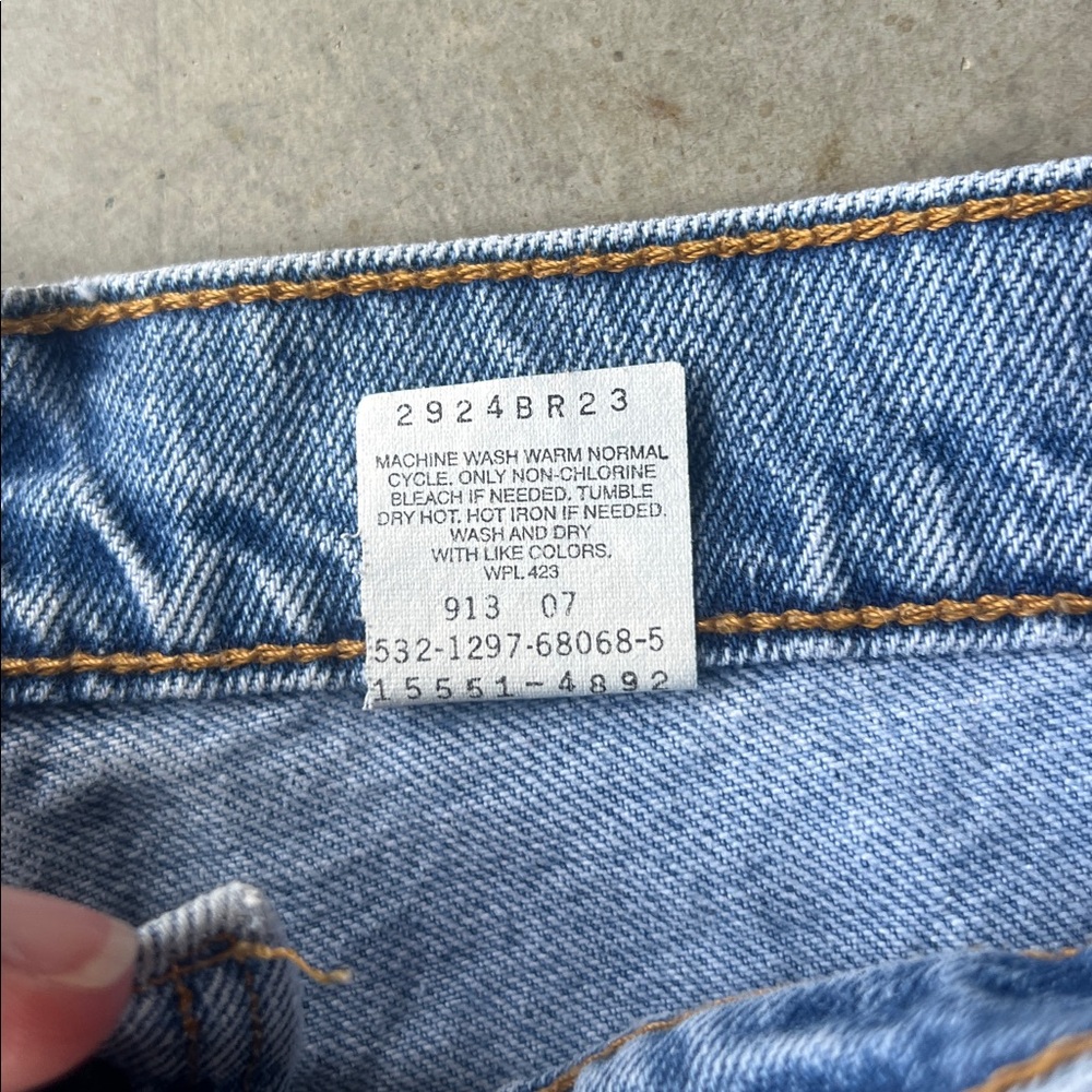 Vtg 90s Levi’s 550 Tapered Fit High Rise Denim Blue Jeans Size 12 Reg 🟩 - Picture 6 of 8